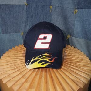 OSFA - Vintage Y2K NASCAR racing embroidered 2000s flame hat